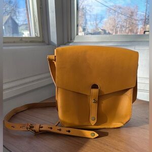 Madewell Brisbane Tan Leather Crossbody Bag-prof cleaned & fully restored